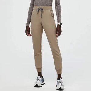 Limited Edition Latte Zamora Jogger Scrub Pants